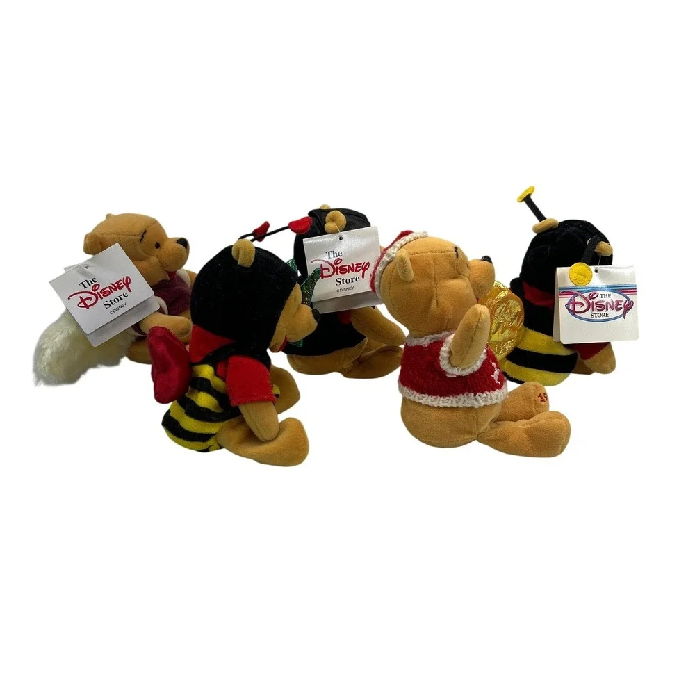 Disney‎ Winnie the Pooh Plush Bumble Bee Bat Winter Sweater Dreams w/Wings Tags
